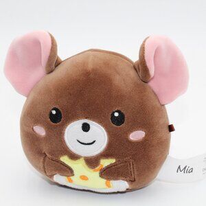 Bendon Brown Mia the Mouse Eating Cheese Plush Stuffed Animal Mini 5" NWOT